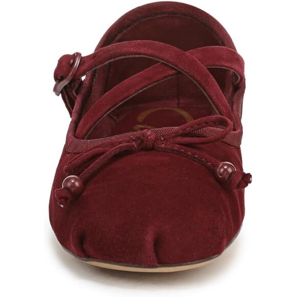 Circus NY by Sam Edelman Women's Chianti Leather Cross Strap Ballet Flat - Picture 2 of 6